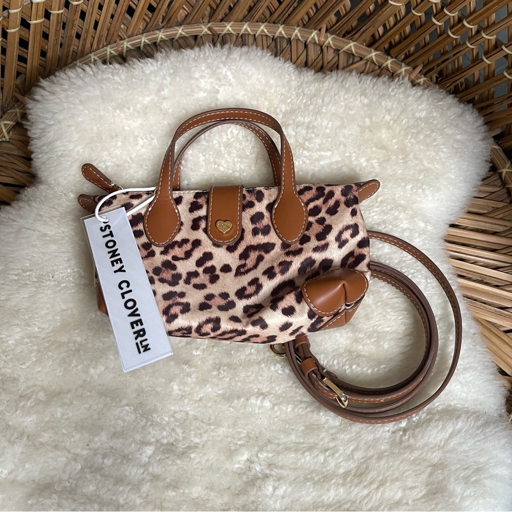 NWT Stoney Clover Lane Leopard Print Pouchette